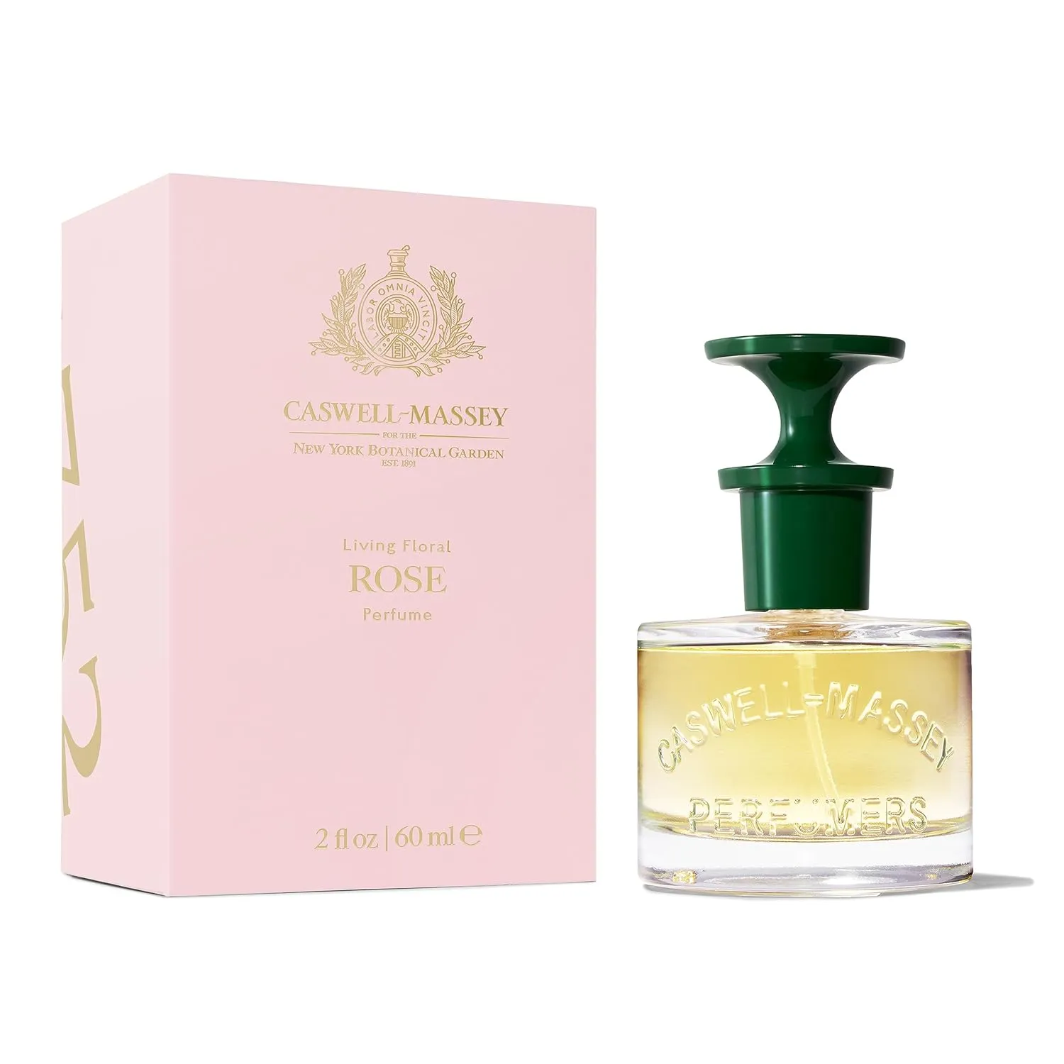 Caswell-Massey Rose Perfume, Classic Floral Scent, Luxurious & Long-Lasting Fragrance for Women, Full Size, Perfume for Women, 2 Fl Oz
