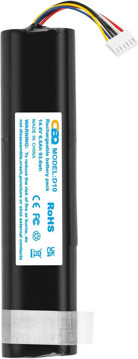 CBQ Upgrades D10 Replacement Battery, for Neato D8 D9 D10 Robotics Vacuum Cleaners,205-0023 205-0022 945-0381 945-0382 945-0376 205-0026 205-0021 Li-Ion,14.4V 6500mAh.