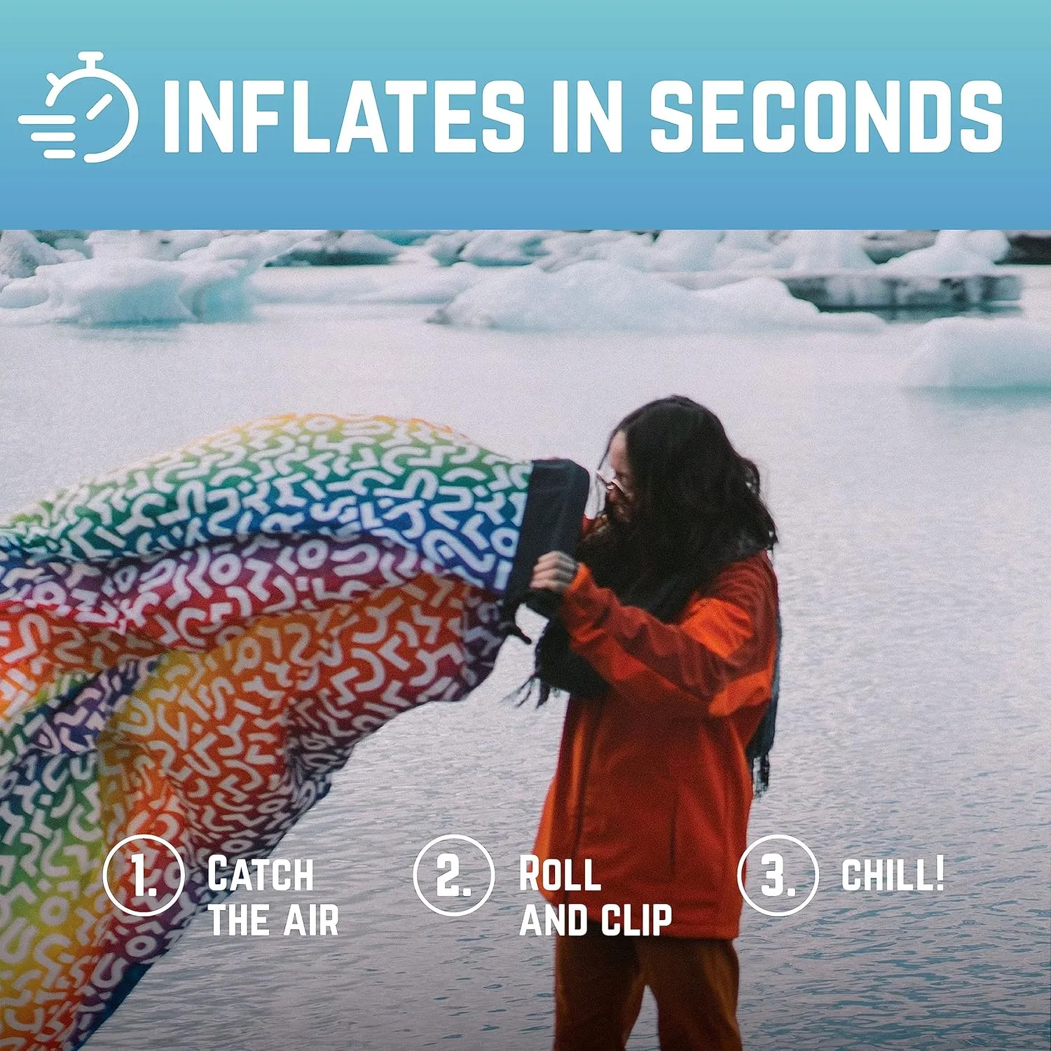Chillbo Inflatable Couch – Cool Inflatable Chair. Upgrade Your Camping Accessories. Easy Setup is Perfect for Hiking Gear, Beach Chair and Music Festivals.