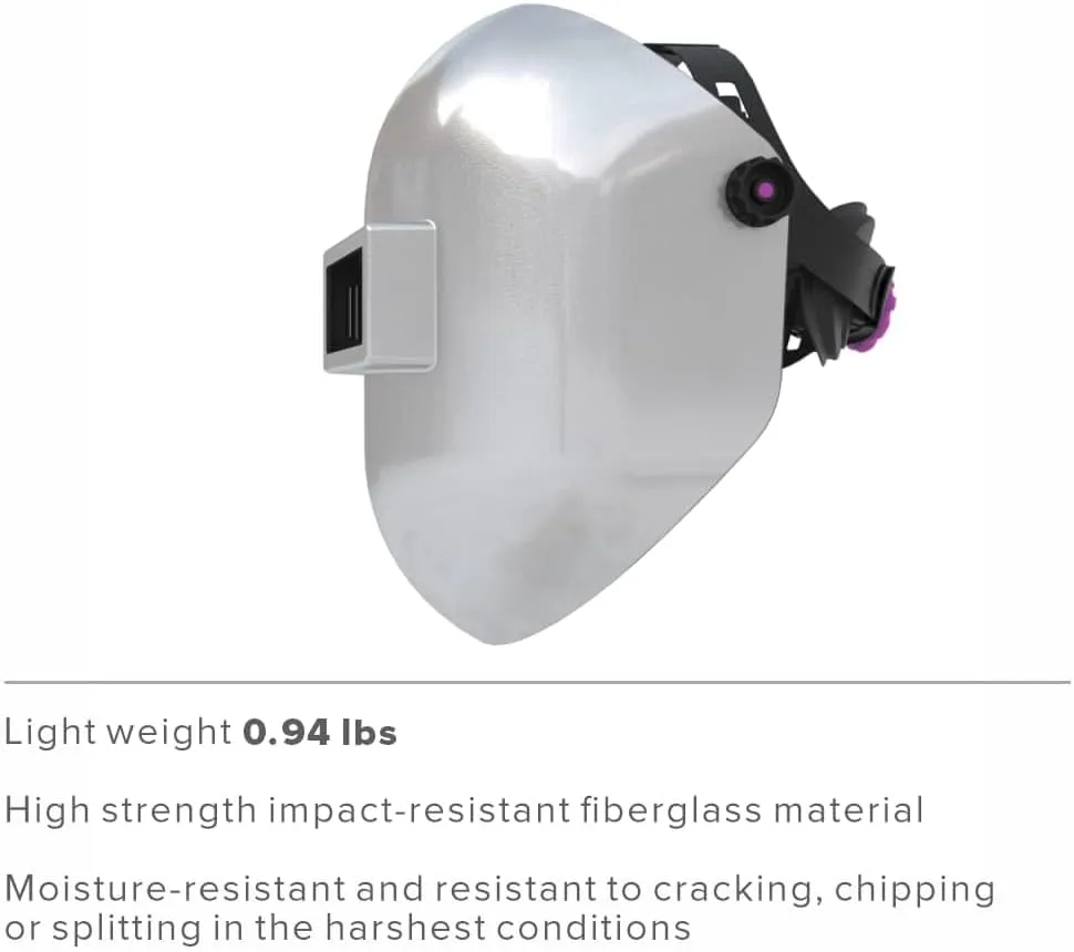 Chopped Fiberglass Sugar Scoop Welding Helmet, Medium Cut Top and Bottom Pipeline Welding Hood