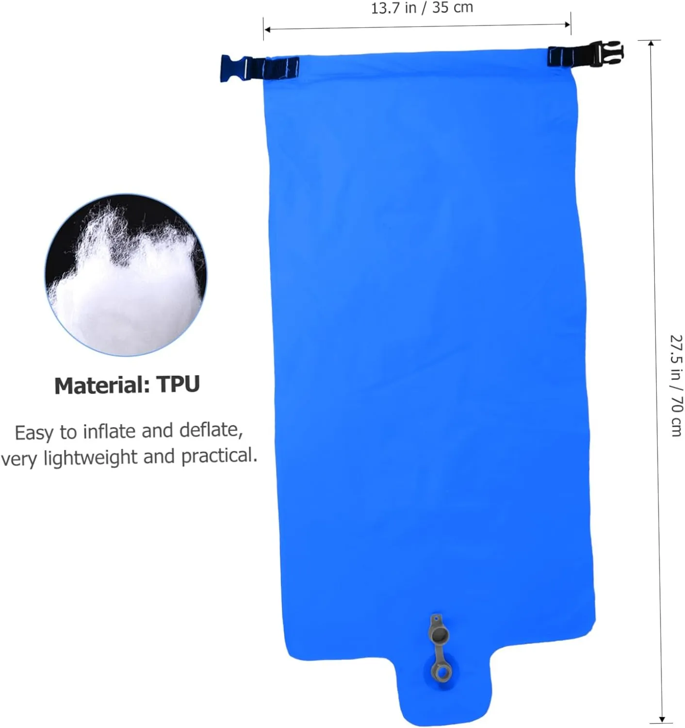 Ciieeo 2 Pcs Tpu Floating Bag Compact Manual Press Dry Bag Versatile Air Pouch for Travel