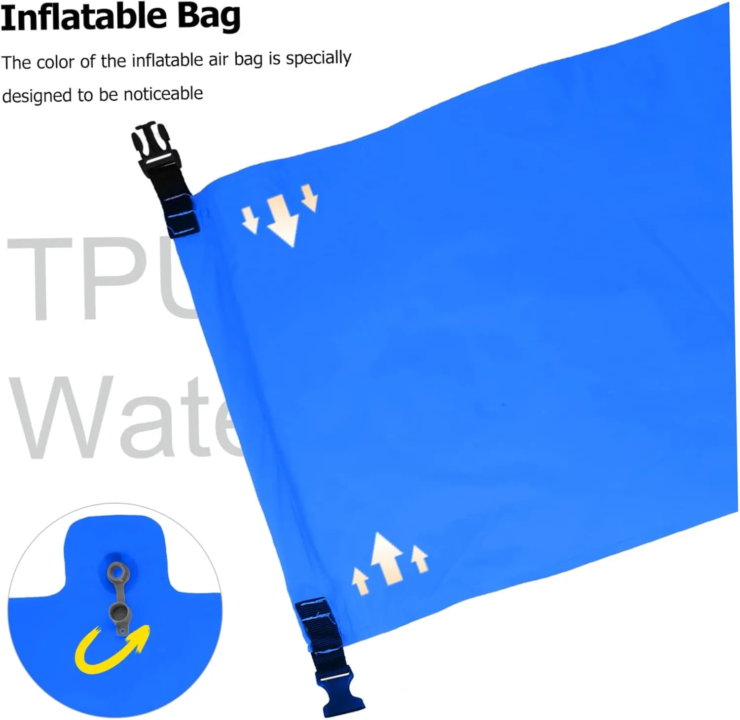 Ciieeo 2 Pcs Tpu Floating Bag Compact Manual Press Dry Bag Versatile Air Pouch for Travel