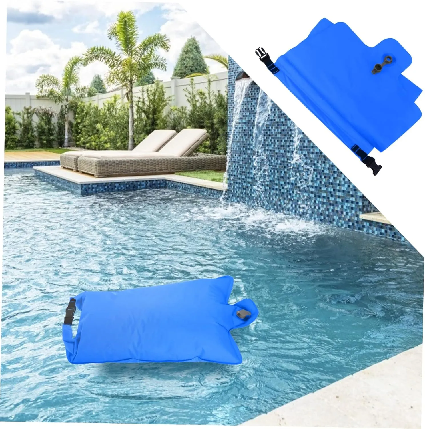 Ciieeo 2 Pcs Tpu Floating Bag Compact Manual Press Dry Bag Versatile Air Pouch for Travel