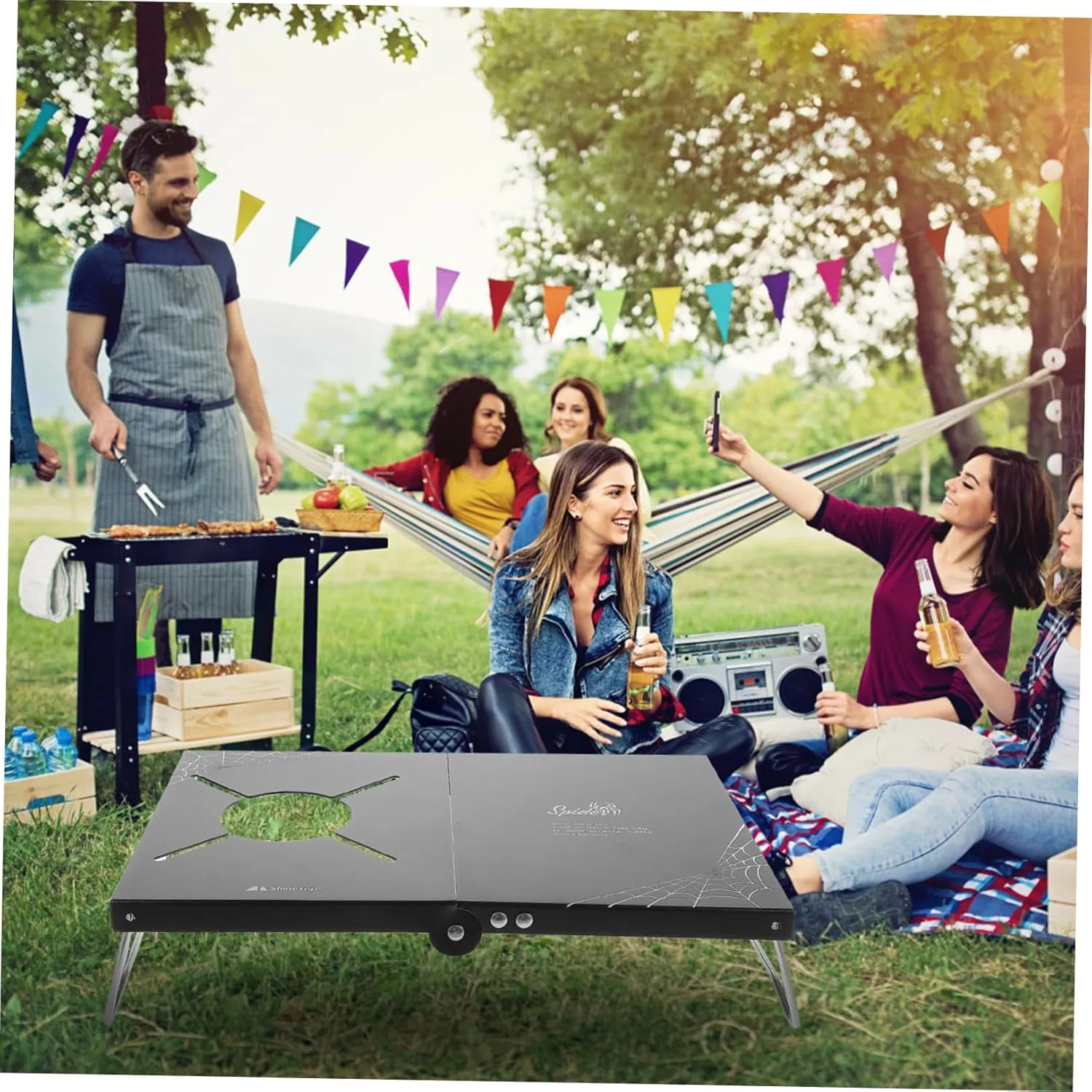 Ciieeo Backpacking Table Portable Folding Camping Table for Outdoor Picnic Hiking Camping Supply