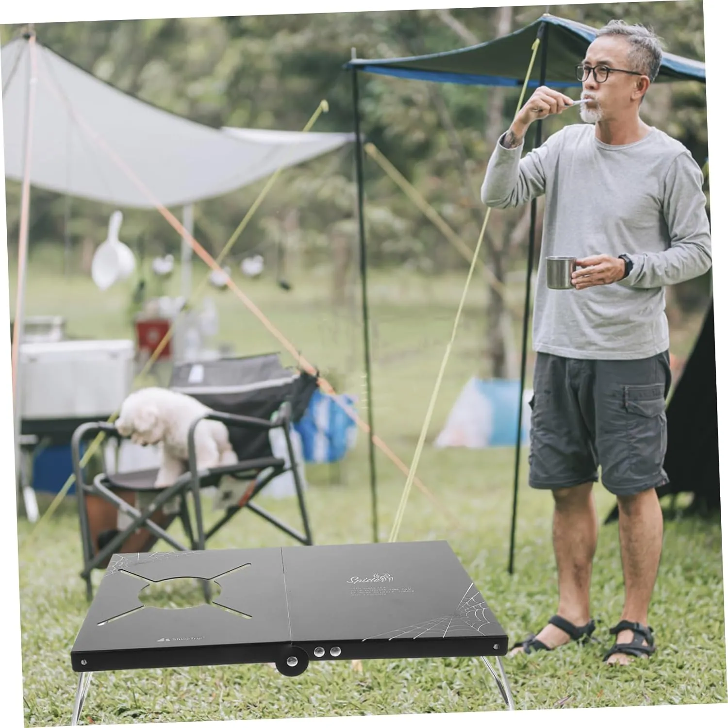 Ciieeo Backpacking Table Portable Folding Camping Table for Outdoor Picnic Hiking Camping Supply