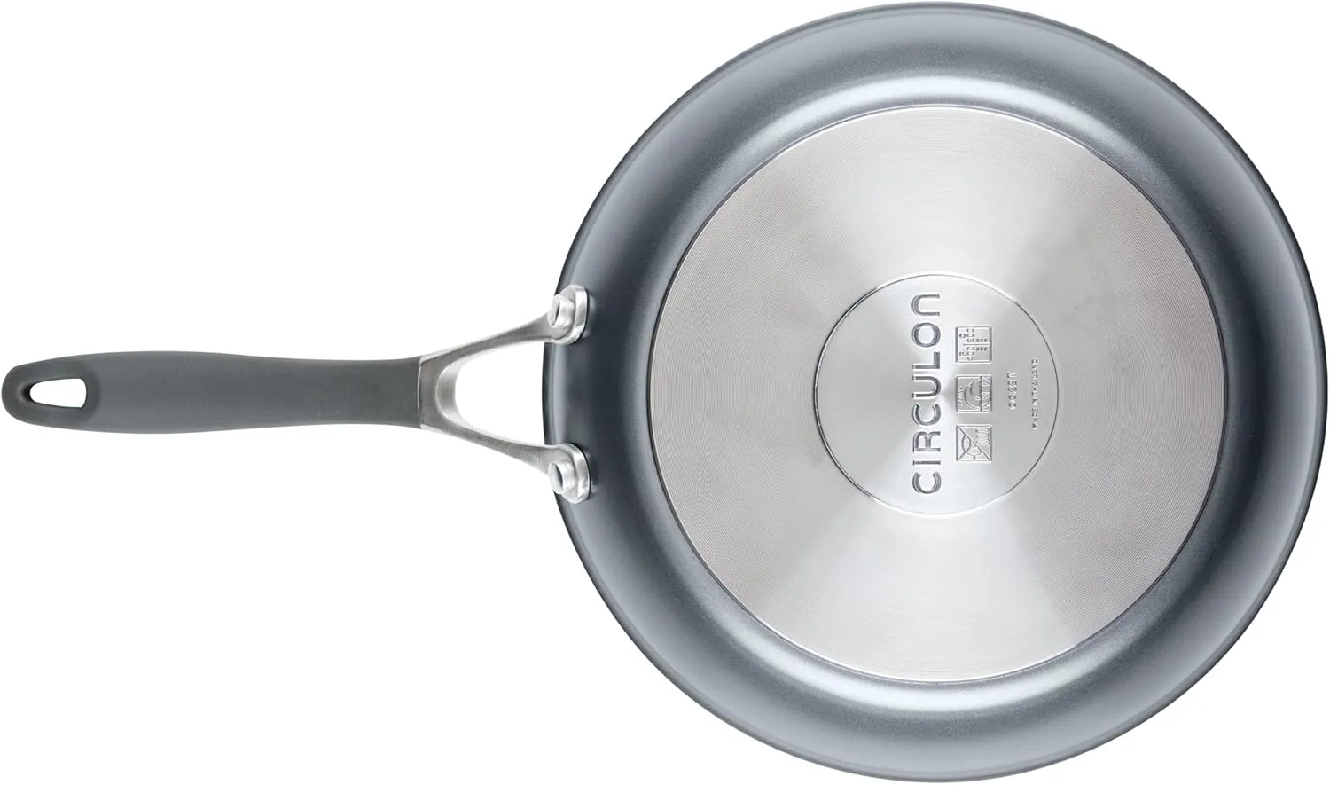 Circulon A1 Series with ScratchDefense Technology Nonstick Induction, Frying Pans/Skillets with Lids, Metal Utensil Safe, Skillet Set w/Lid (8.5", 10" & 12") - Graphite