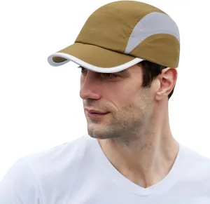 CLAPE Lightweight Short Bill Baseball Caps Quick Dry Waterproof Outdoor Sports Hat Unstructured Tucker Cap Breathable Dad Cap