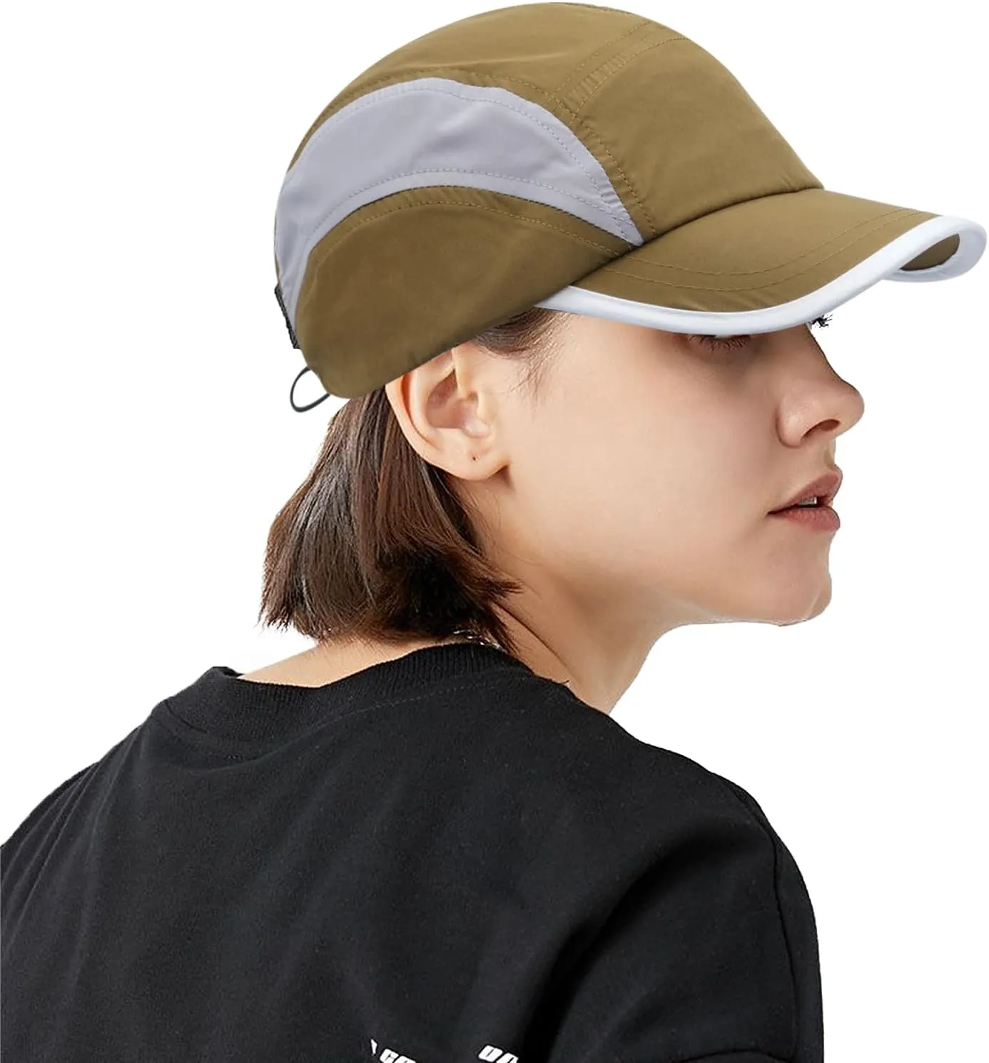 CLAPE Lightweight Short Bill Baseball Caps Quick Dry Waterproof Outdoor Sports Hat Unstructured Tucker Cap Breathable Dad Cap