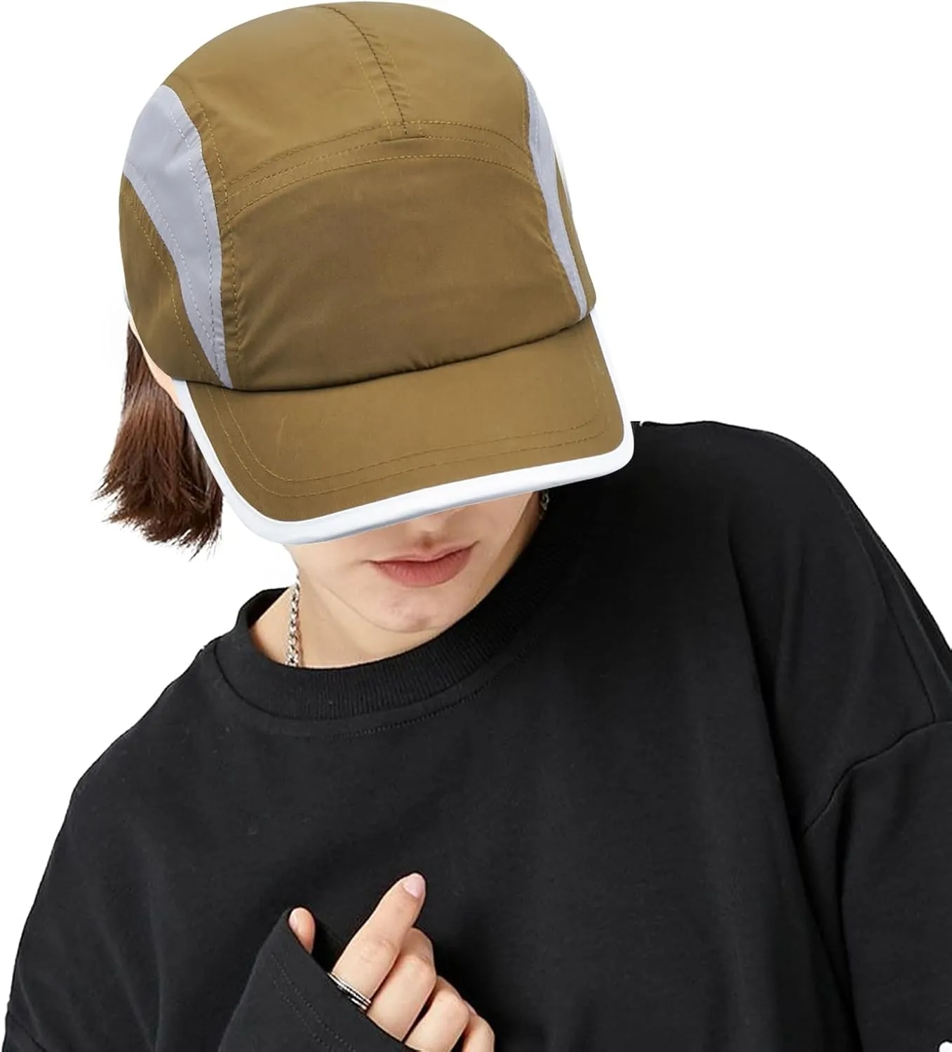 CLAPE Lightweight Short Bill Baseball Caps Quick Dry Waterproof Outdoor Sports Hat Unstructured Tucker Cap Breathable Dad Cap