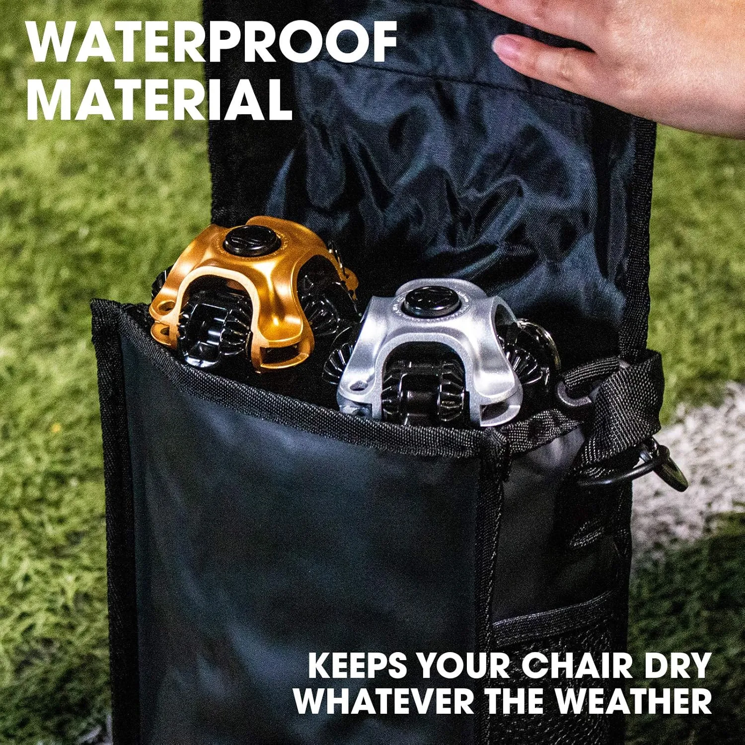 CLIQ Waterproof Chair Bag - Holds 2 Folding Chairs - Perfect for Camping and Other Outdoor Adventures