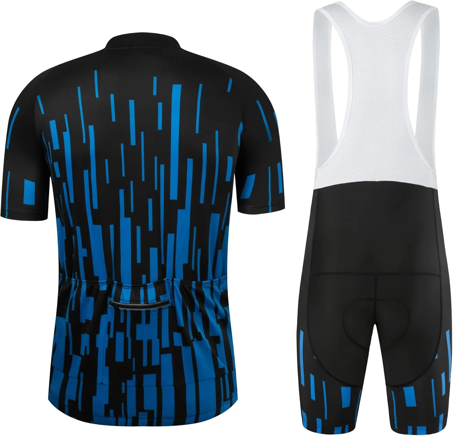 Coconut Ropamo CR Men's Cycling Jersey Set Road Bike Jersey Zipper Pocket Short Sleeves Cycling Kits Bib Shorts 3D Padded