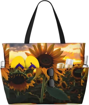 Colorful hearts portable travel bag large capacity luggage bag beach bag dry and wet separation gym bag lightweight