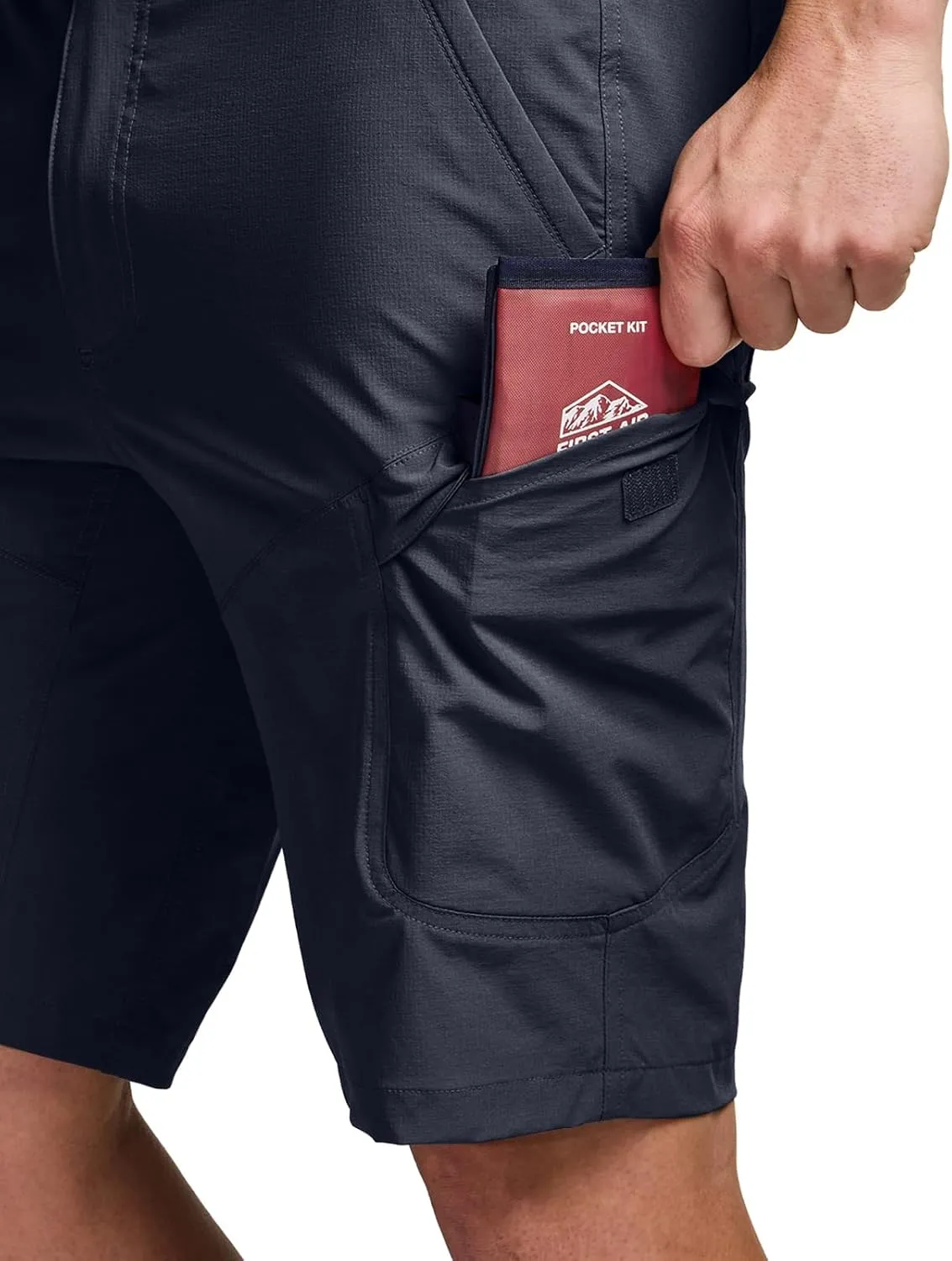CQR Men's Quick Dry Stretch Hiking Cargo Shorts, Lightweight Water Resistant Tactical Casual, Golf & Outdoor with Pockets