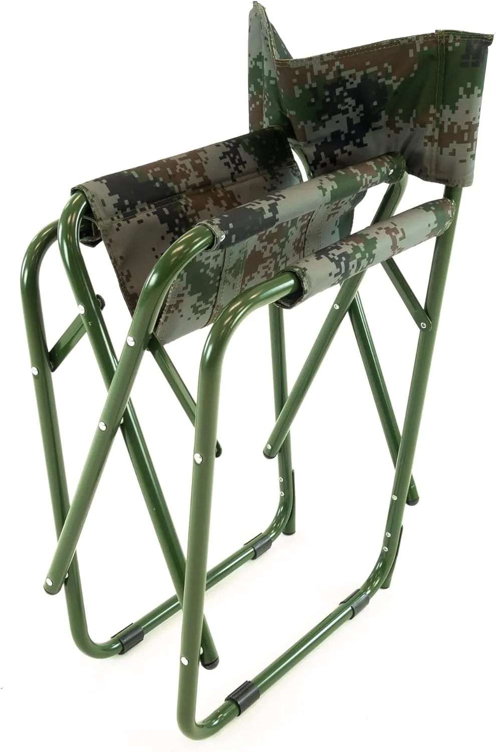 Creative Outdoor Heavy Duty Camping Chair Supports 180lbs, Lightweight Outdoor Camping Chair, Portable Directors Chair with Side Table for Camping, Lawn, Picnic and Fishing (Chair, Green)