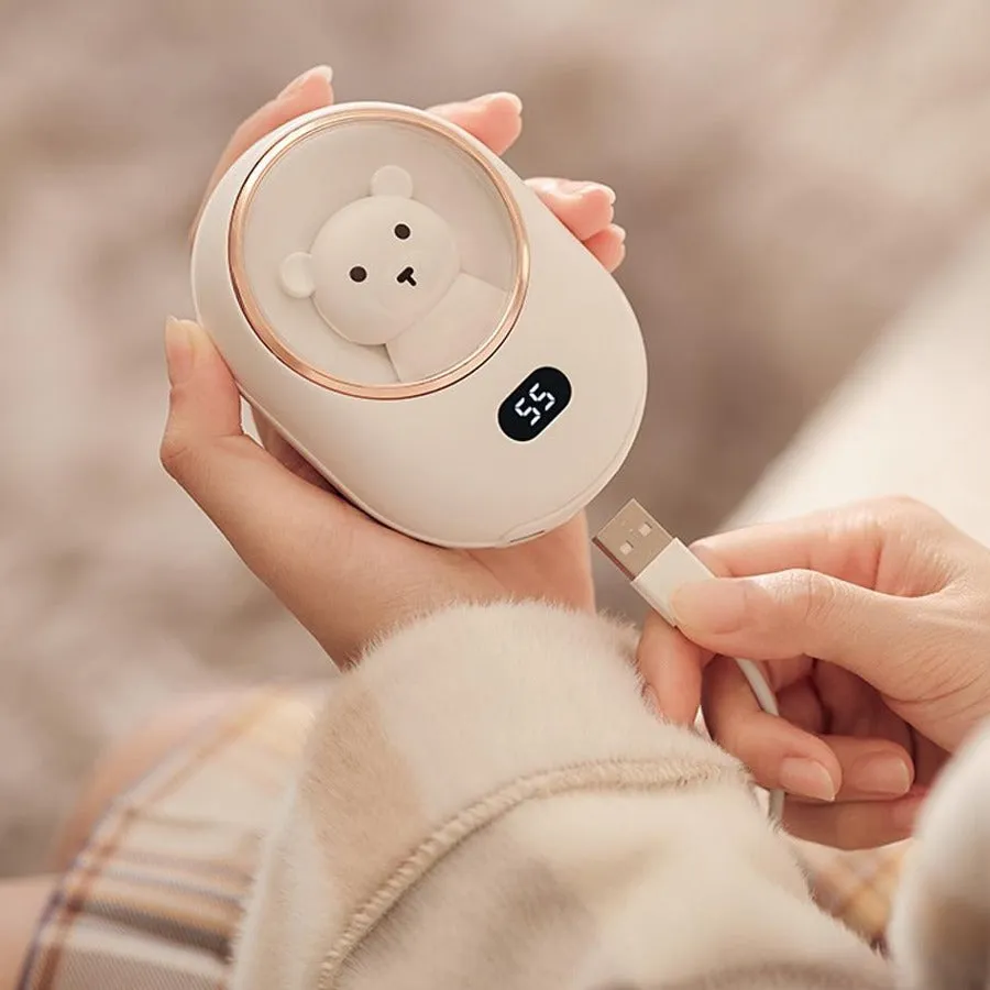 Cute Teddy Hand Warmer and Power Bank
