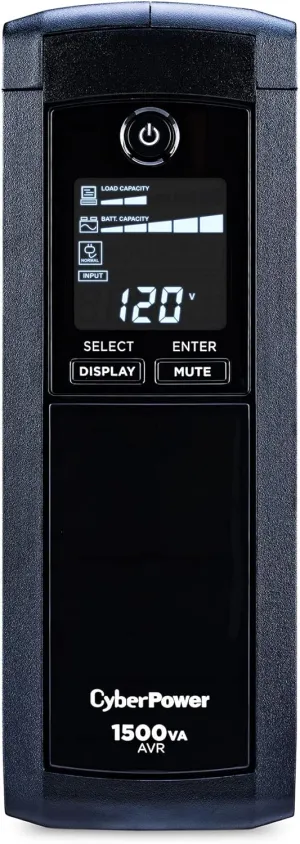 CyberPower CP1500AVRLCD Intelligent LCD UPS System, DISCONTINUED * SEE NEW UPDATED MODEL CP1500AVRLCD3 *