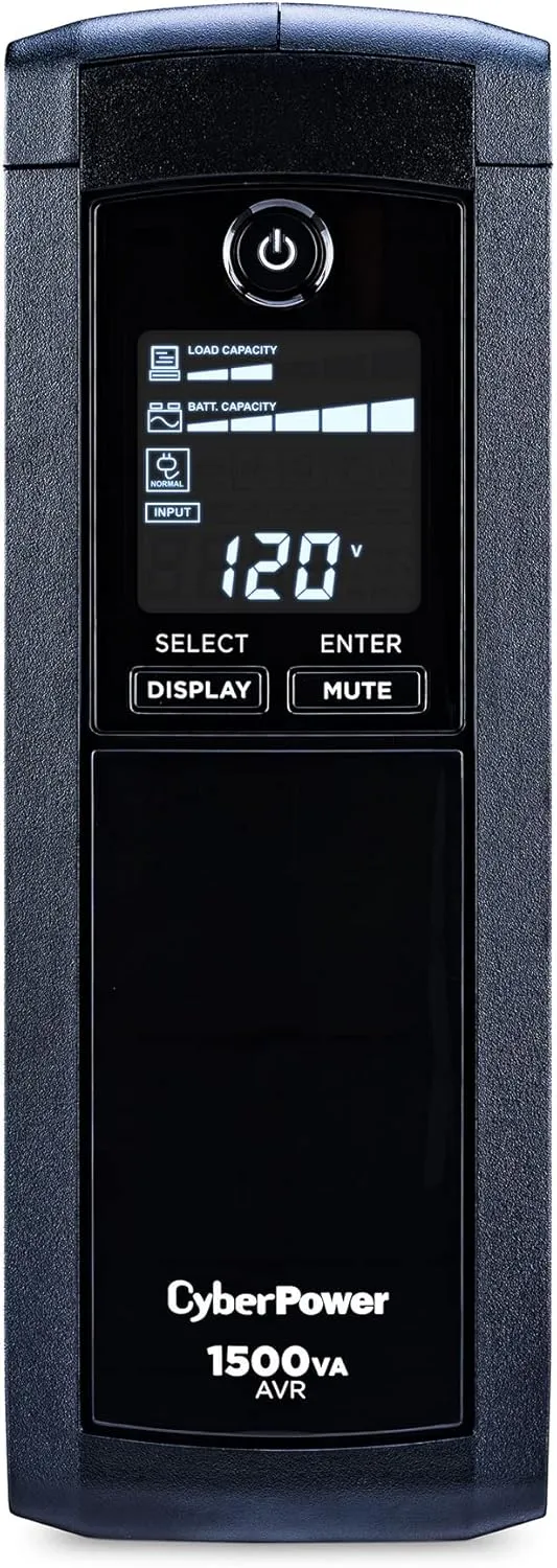 CyberPower CP1500AVRLCD Intelligent LCD UPS System, DISCONTINUED * SEE NEW UPDATED MODEL CP1500AVRLCD3 *