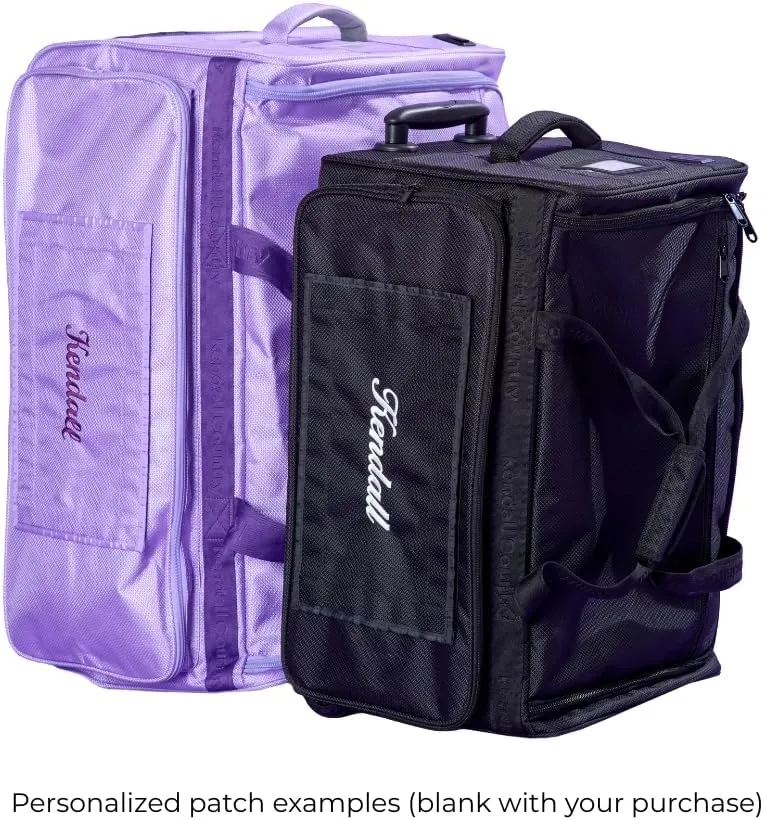 Dance Bag with Garment Rack – Collapsible Costume Rolling Duffel Bag with Wheels for Competition, Shows, Performances, Travel and More Extra Large, 30 inch Luggage, Raven Black