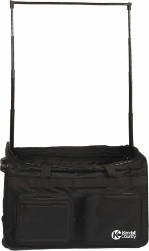 Dance Bag with Garment Rack – Collapsible Costume Rolling Duffel Bag with Wheels for Competition, Shows, Performances, Travel and More Extra Large, 30 inch Luggage, Raven Black