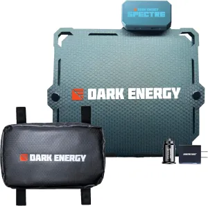 Dark Energy Spectre 8W Folding Solar Panel with Water-Resistant Molle Travel Bag for Electronics | Charge Any Device, Anywhere, Anytime via Solar Panel or Signature Series Wall and Car Adapters