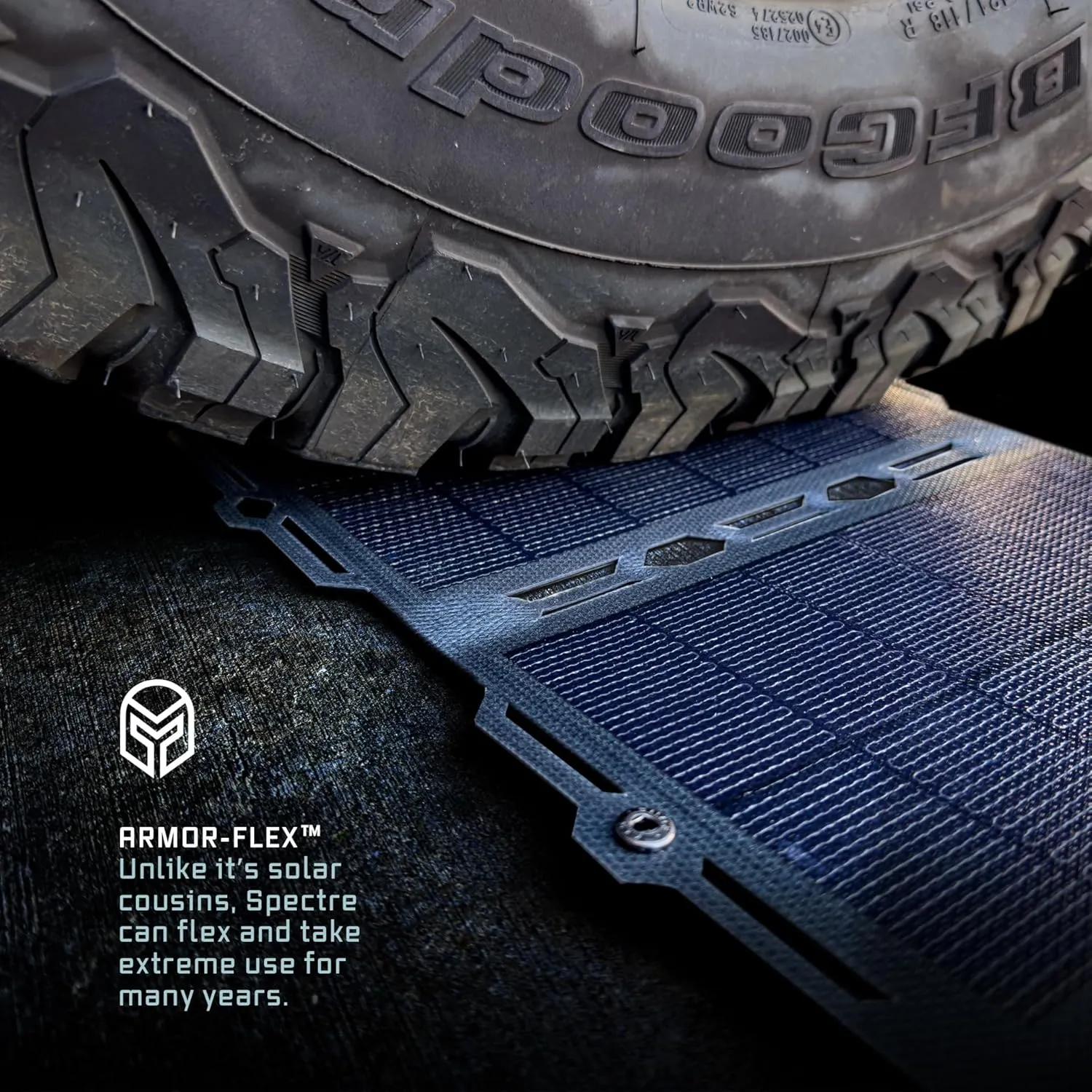 Dark Energy Spectre 8W Folding Solar Panel with Water-Resistant Molle Travel Bag for Electronics | Charge Any Device, Anywhere, Anytime via Solar Panel or Signature Series Wall and Car Adapters