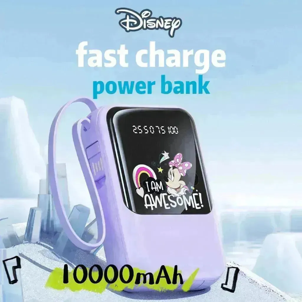 Disney Fast-Charging Power Bank With Dual Cables