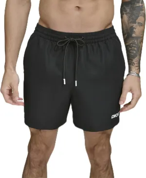 DKNY Men's Lightweight Quick Dry Volley UPF 40  Protection Swim Trunk
