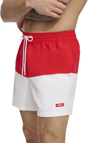 DKNY Men's Lightweight Quick Dry Volley UPF 40  Protection Swim Trunk