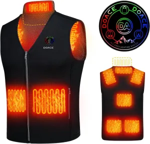 DOACE Heated Vest for Men and Women, Smart Heating Vest Rechargeable, Battery Not Included