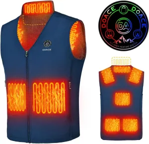 DOACE Heated Vest for Men and Women, Smart Heating Vest Rechargeable, Battery Not Included