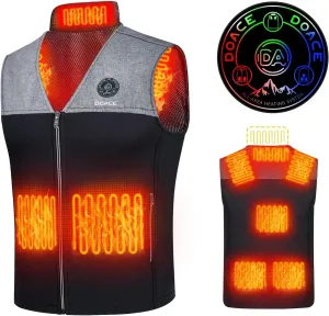 DOACE Heated Vest for Men and Women, Smart Heating Vest Rechargeable, Battery Not Included