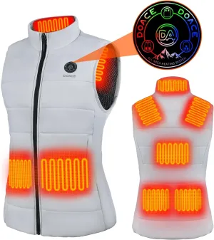 DOACE® Upgraded Heated Vest for Men and Women, Smart Electric Heating Vest, Lightweight Heated Jacket (Battery Not Included)