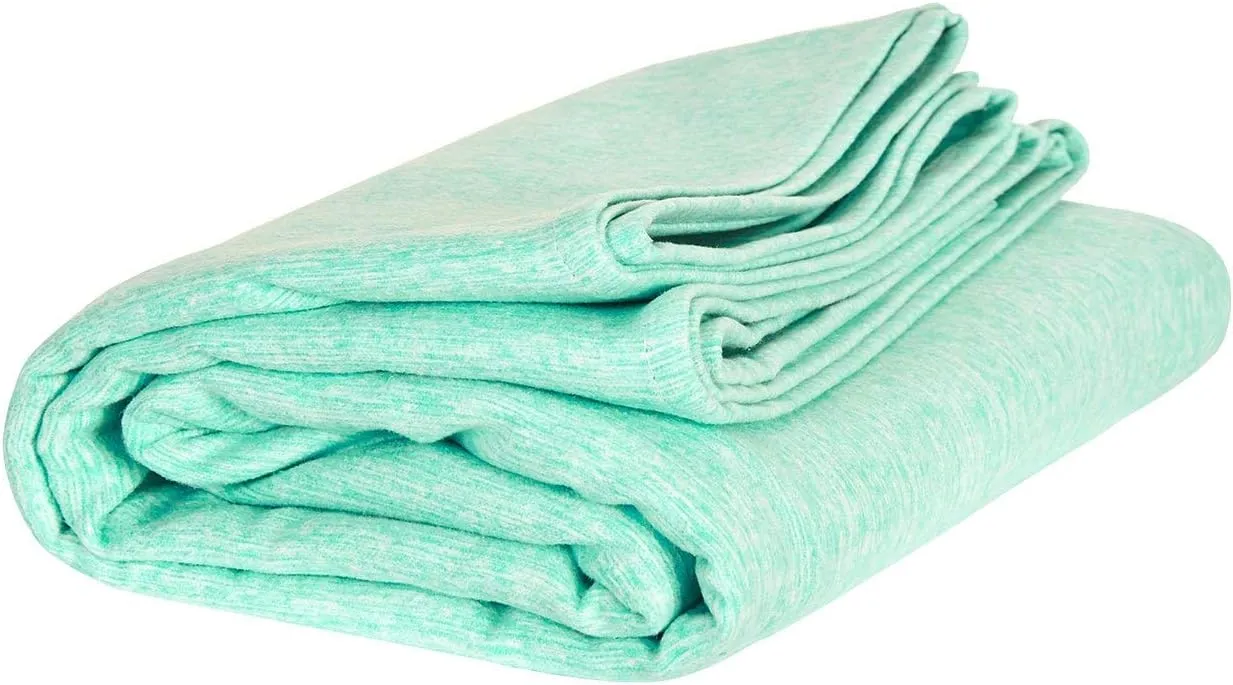 Dock & Bay Beach Towel - Quick Dry, Sand Free - Compact, Lightweight - 100% Recycled - Includes Bag - Essential - Rainforest Green, Large (160x90cm, 63x35)