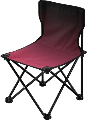 DOMIKING Gradient Magenta Red Black Kids' Portable Camping Chairs for Outdoor Beach Chairs with Carry Bag Folding Chair for Garden Beach Events