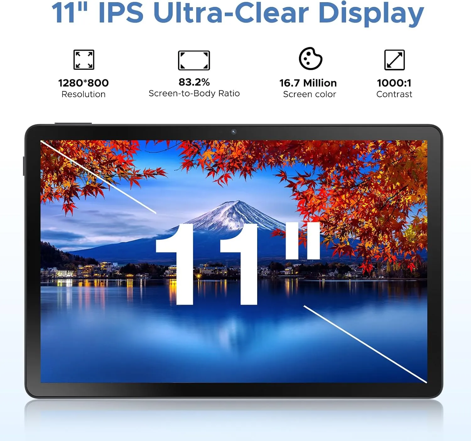 DOOGEE U11 Pro Android 15 Tablet, 11 inch Tablet,30GB 256GB/2TB TF Octa-Core,90Hz Display, 8580mAh, Netflix 1080P, Bluetooth 5.0 5G WiFi,Widevine L1,13MP 5MP, Face ID/OTG