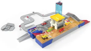Driven by Battat – Collapsible Racetrack Playset 84 Pcs – 6 Mini Cars Including Race Car, Monster Truck – Connectible Tracks & More Accessories – Car Toy Gift for Boys & Girls Age 3 