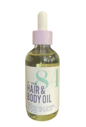 Dry Touch Hair & Body Oil, Lightweight Nourishing Blend with Hyaluronic, Nine Oils, 84