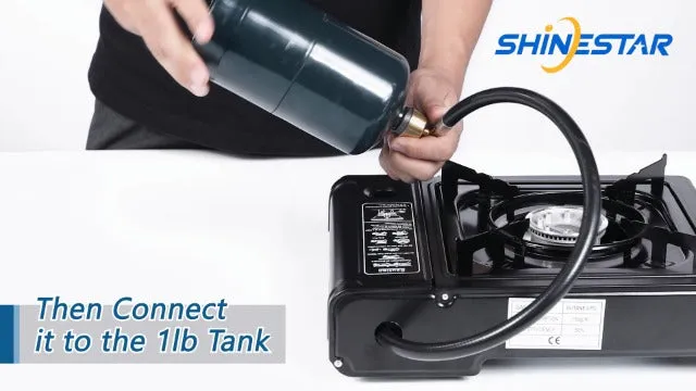 Dual Fuel Stove w/ Butane & Propane Compatibility,Portable Camping Stove