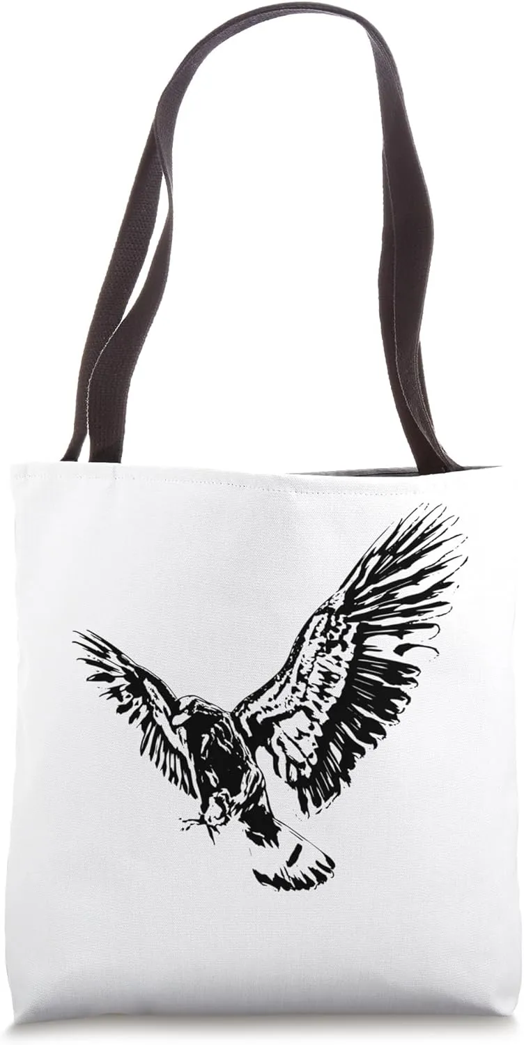 Eagle Motif Bird of Prey Tote Bag