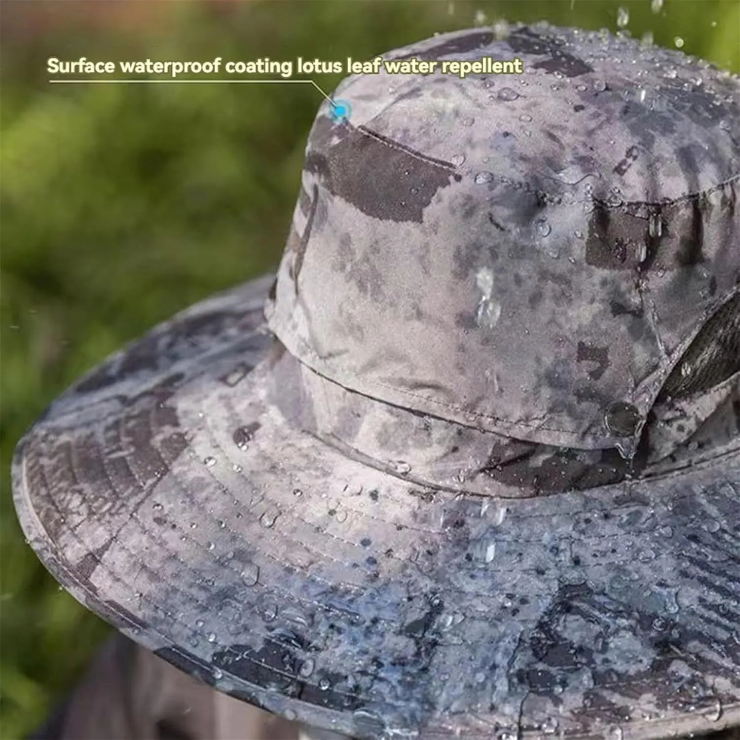 Economicalk Fan Hat, Wide Brim Solar Fan Outdoor Fishing Hat, Waterproof Solar Fan Hats for Men & Women Travel