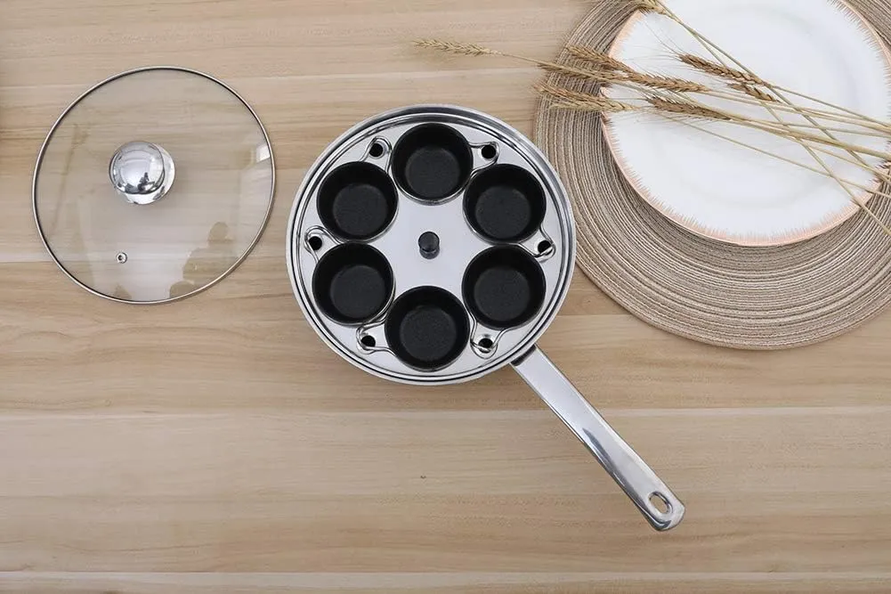 Egg Poacher Pan - Stainless Steel Poached Egg Cooker – Perfect Poached Egg Maker – Induction Cooktop Egg Poachers Cookware Set with 6 Nonstick Large PFOA FREE Egg Poacher Cups and Silicone Spatula…