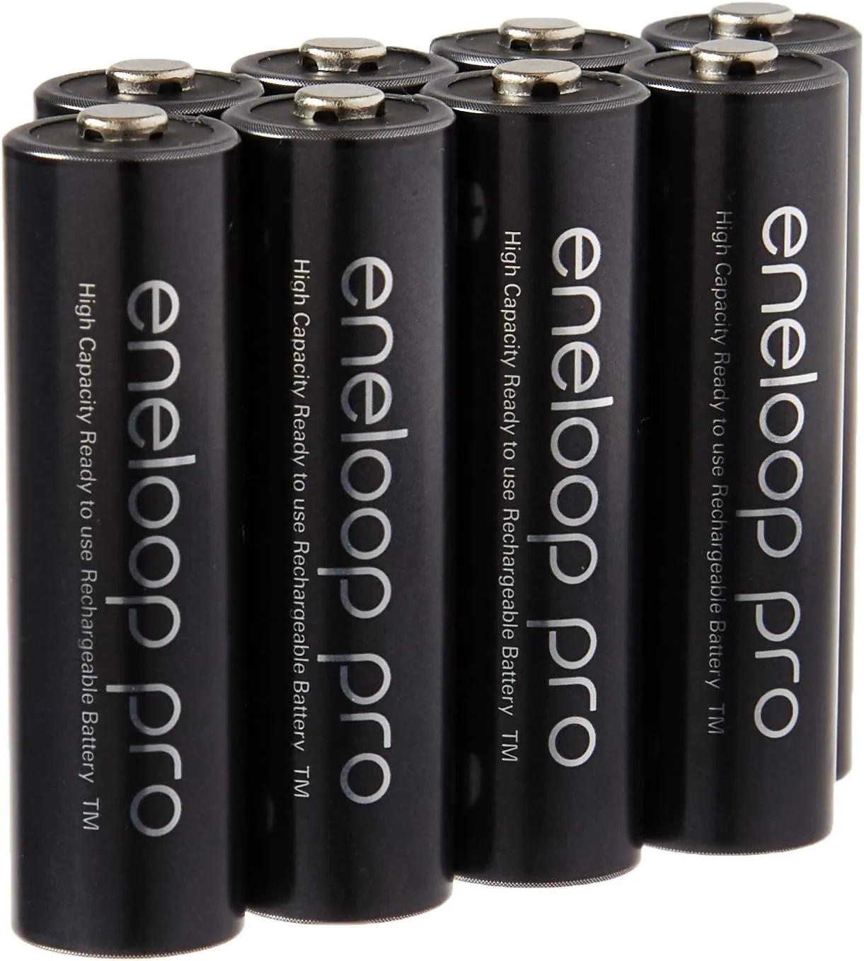 Eneloop Pro AA High Capacity Ni-MH 2550mAh (Min. 2450mAh) Pre-Charged Rechargeable Battery with Holder Pack of 8