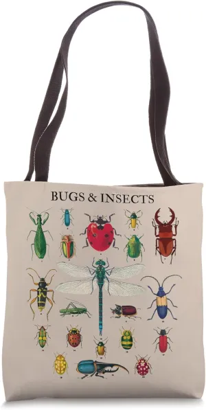 Entomology Vintage Collection Species Bugs And Insects Tote Bag