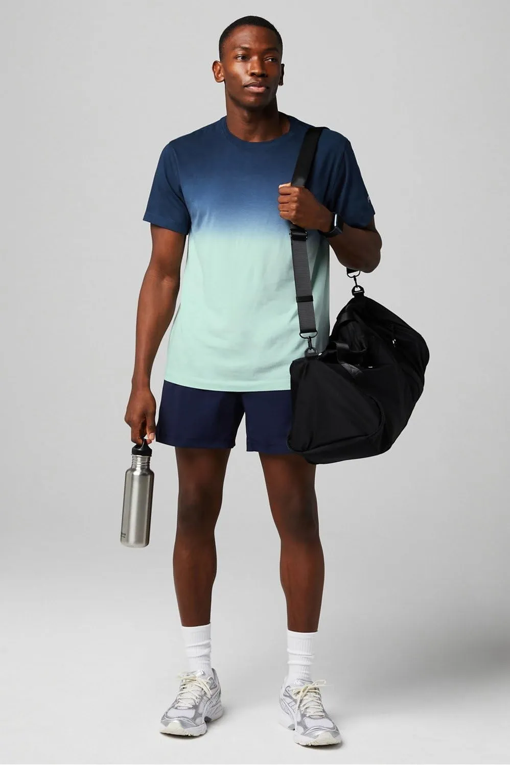 Fabletics Men's The One Short (Lined), Training, Swimming, Lightweight, Quick-Dry, Zip Pocket, Stretch Woven