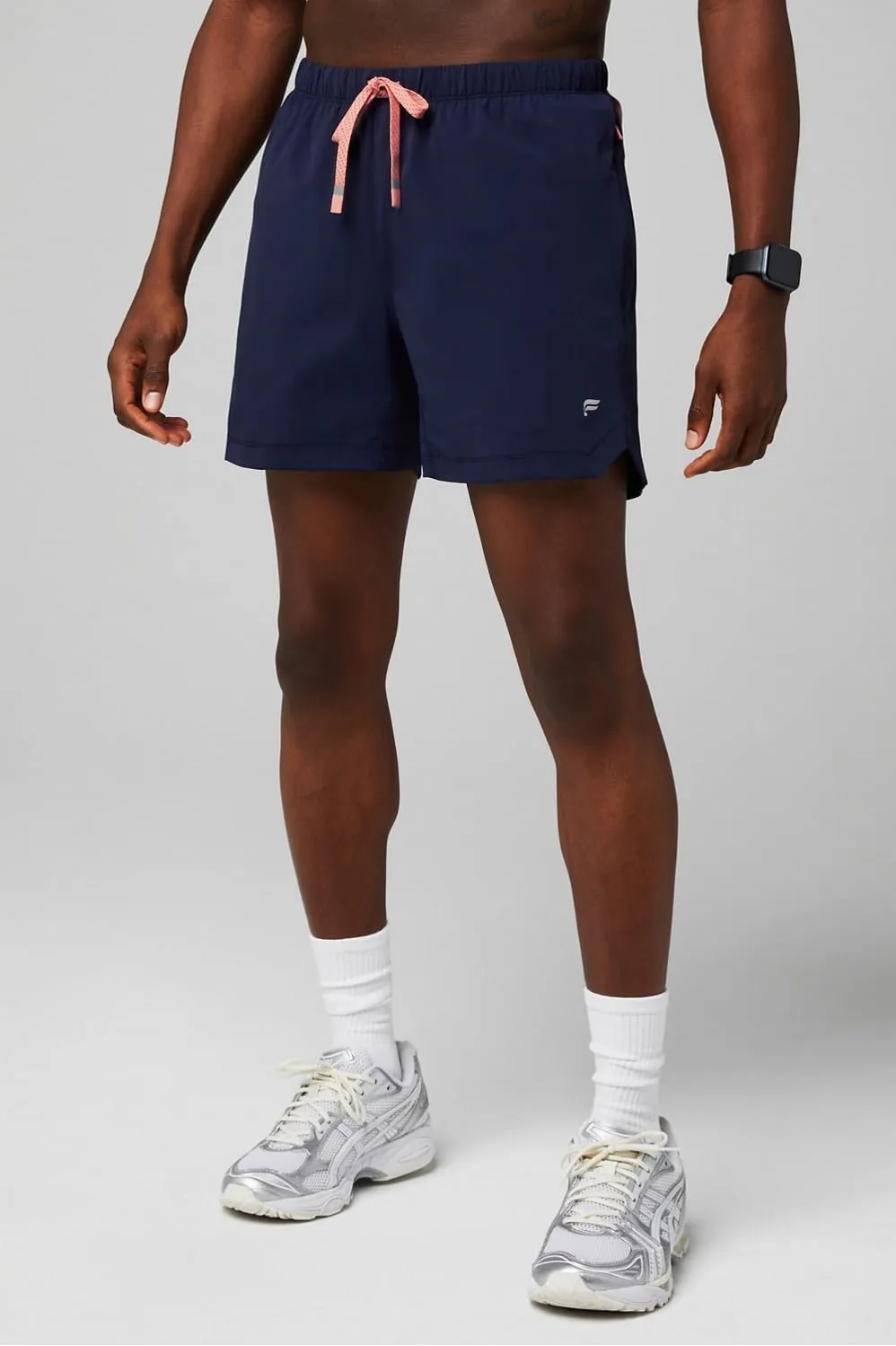 Fabletics Men's The One Short (Lined), Training, Swimming, Lightweight, Quick-Dry, Zip Pocket, Stretch Woven