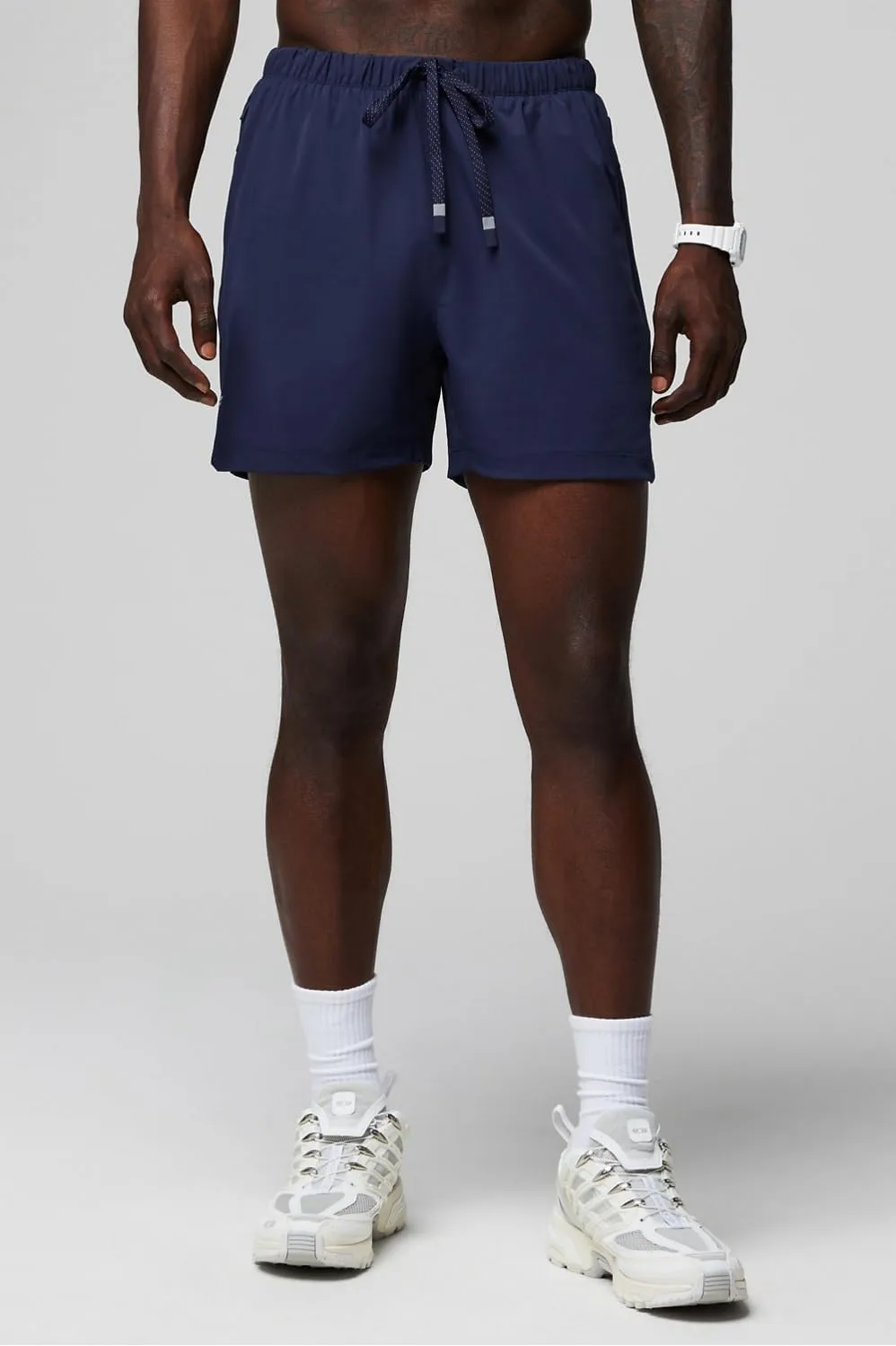 Fabletics Men's The One Short (Unlined), Training, Swimming, Lightweight, Quick-Dry, Zip Pocket, Stretch Woven