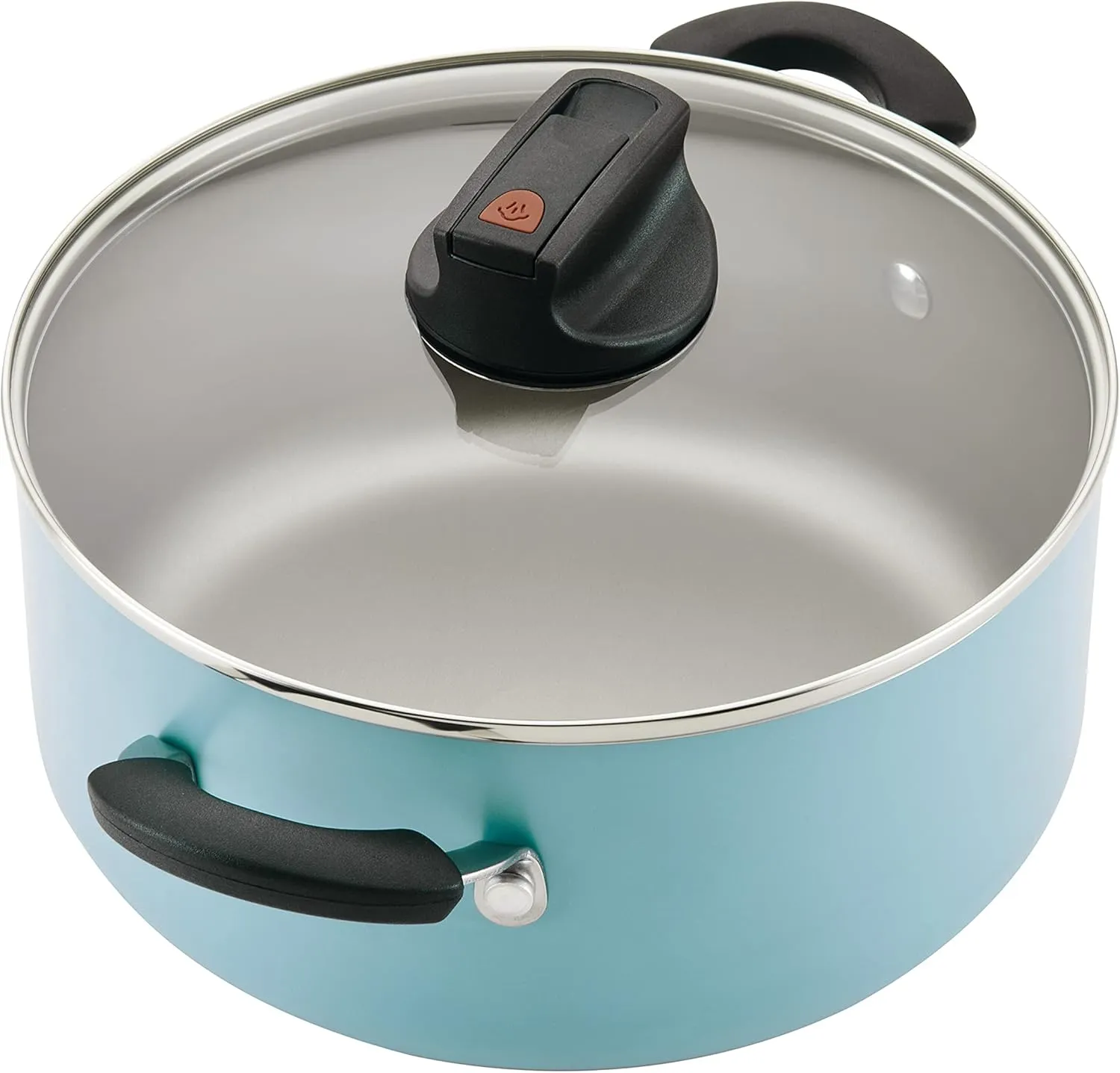 Farberware Smart Control Nonstick Cookware Pots and Pans Set, 14 Piece, Aqua