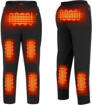 FERNIDA Heated Pants for Men Women, Thick Electric 5V USB 8 Zones Heating Trousers Winter Outdoor Warm (Battery Not Included)