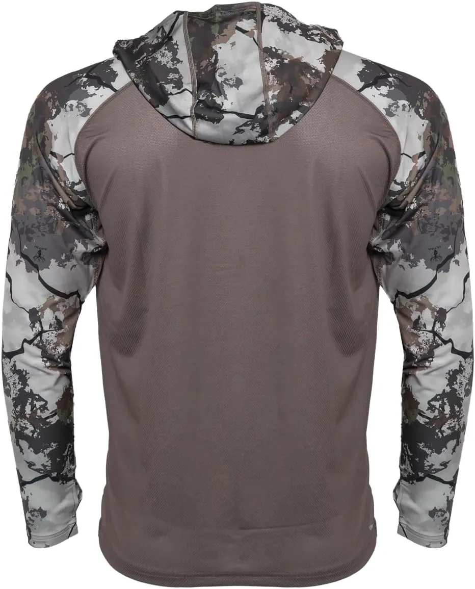 Fieldsheer Men's Cooling Hoodie LT, Long Sleeve Quick Dry Lightweight Hooded Shirt LT