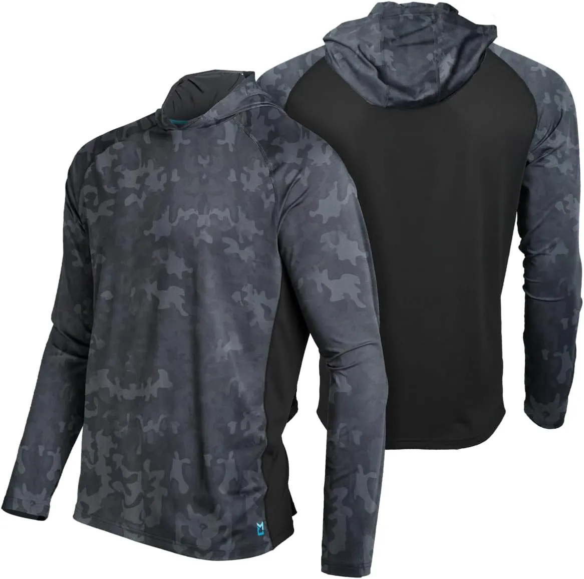 Fieldsheer Men's Cooling Hoodie LT, Long Sleeve Quick Dry Lightweight Hooded Shirt LT